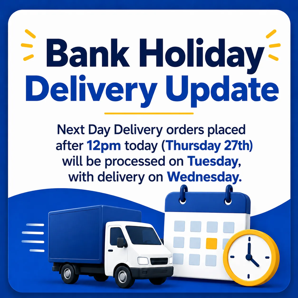Delivery Update