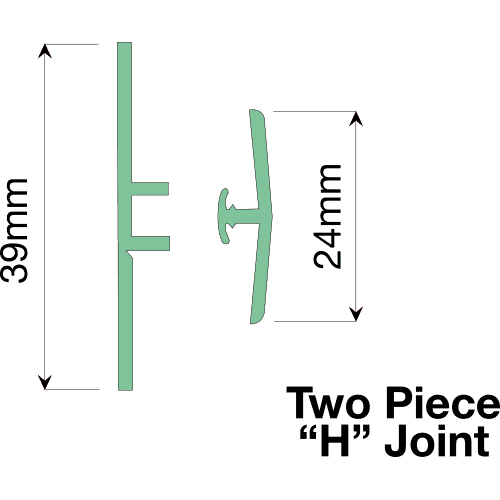 Two Piece H Joint