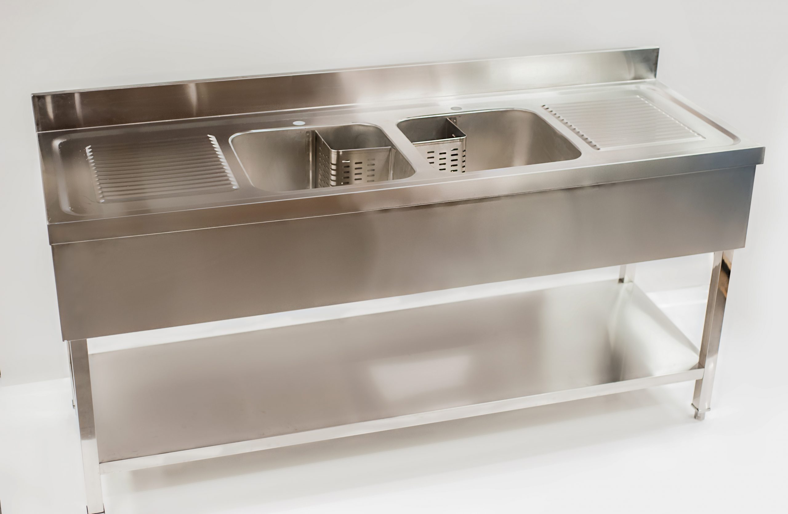 Double bowl catering sink