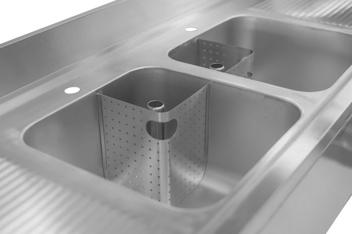 Commercial Double Sink Unit