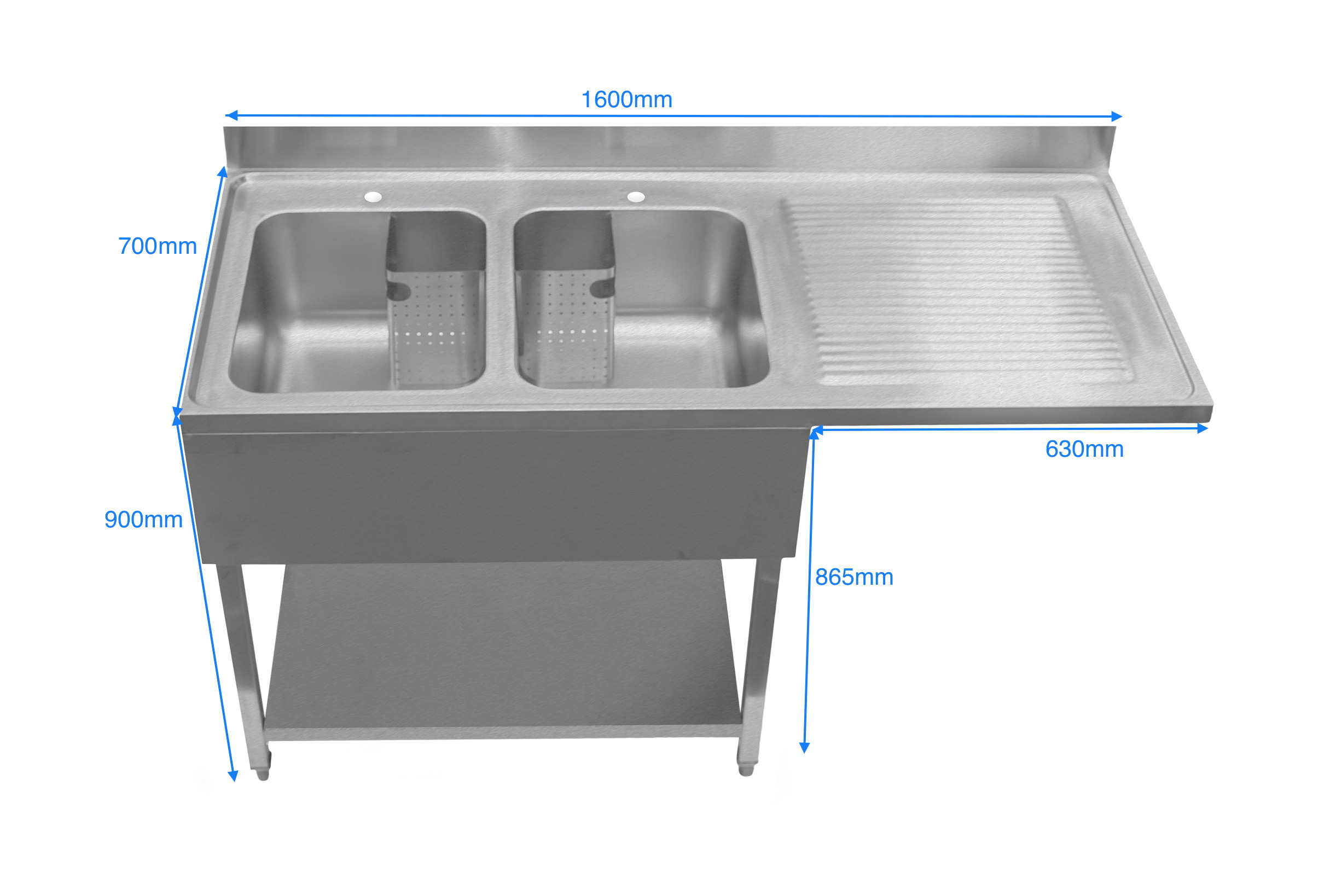 Double Dishwasher Catering Sink
