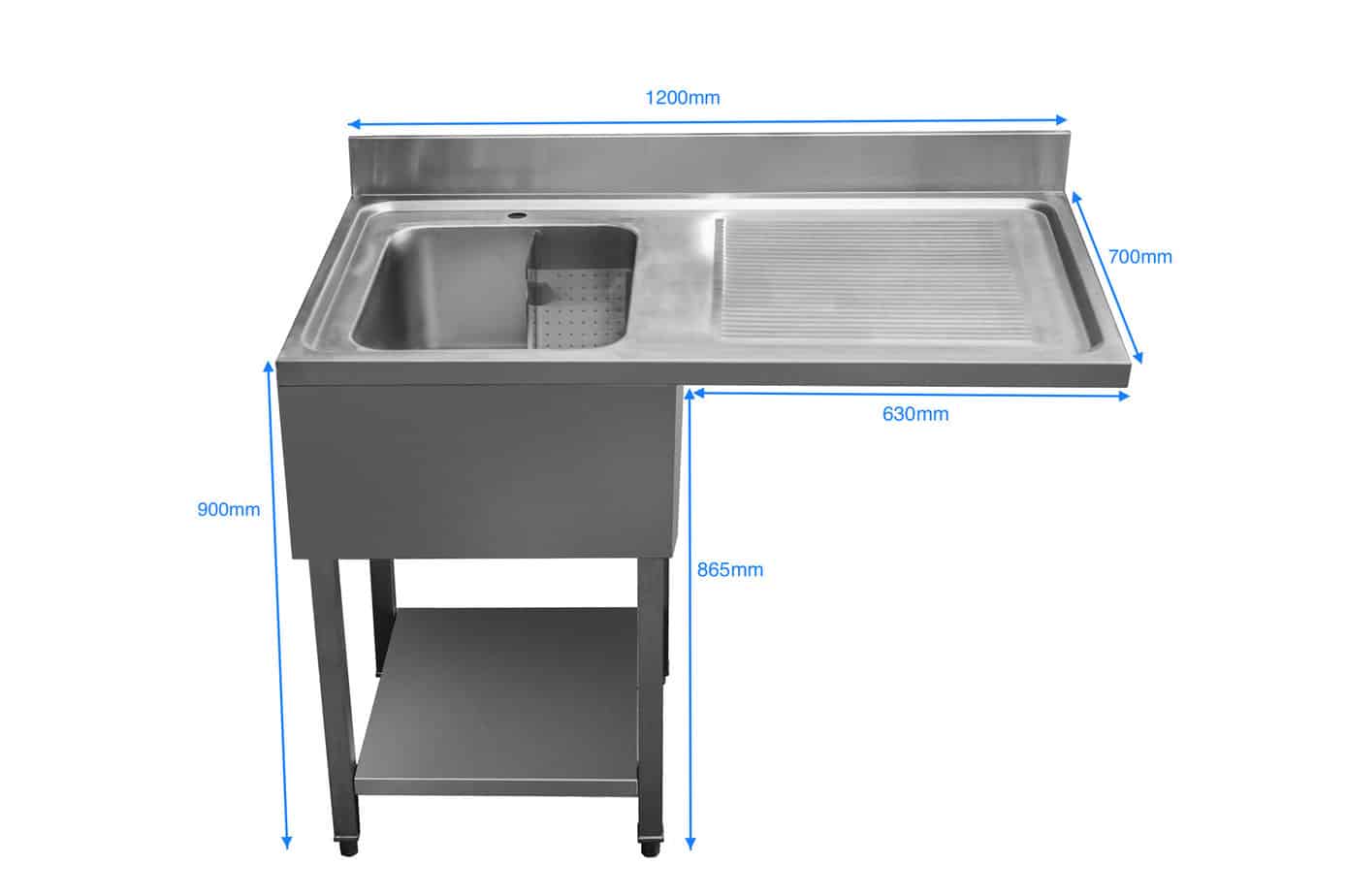 Commercial Stainless Steel Glasswasher Dishwasher Sink